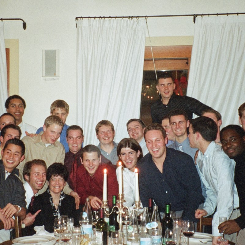 CIMBA students at a group dinner in Italy